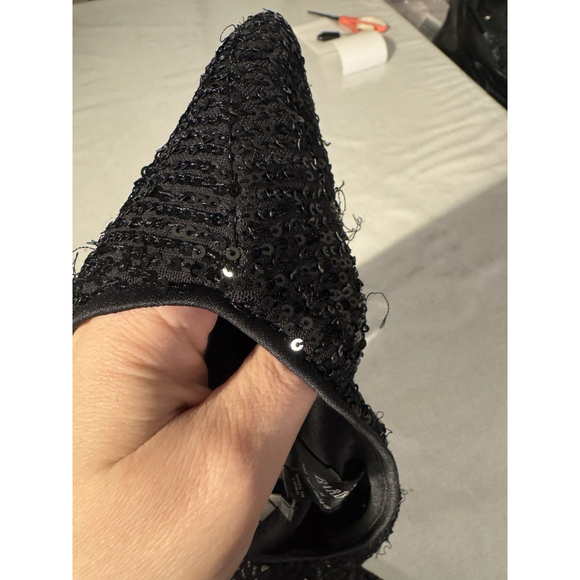 Bardot Bellissa Sequin Mini Wrap Dress Black Long Sleeve Formal Cocktail XS - Picture 8 of 9